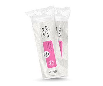 Lady's code pads duo face 100 pcs