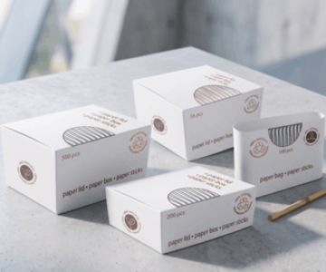 Cotton buds with paper stick