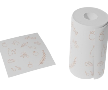 Cotton rolls with printed designs